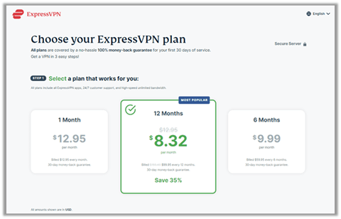ExpressVPN-Pricing-Plan