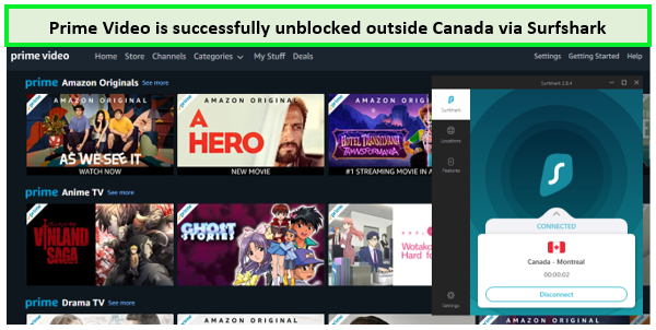 Unblocking-Amazon-Prime-with-surfshark-outside-Canada
