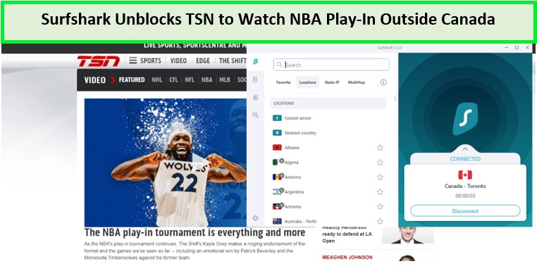 Surfshark-unblocks-TSN-to-Watch-NBA-Play-In-Tournament-Outside-Canada