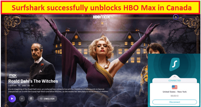 hbo-max-unblocked-with-surfshark-in-canada