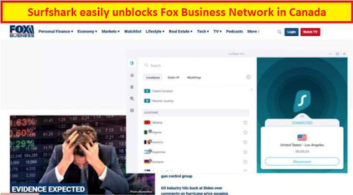 SurfShark-unblocks-Fox Business-Network-in-Canada