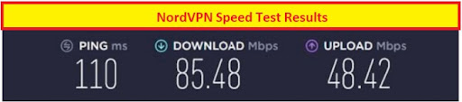 nord vpn speed test for streaming