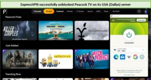 Unblock Peacocok Tv with ExpressVPN