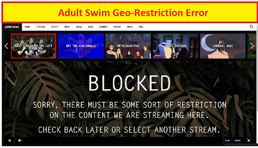 adult swim geo restriction error