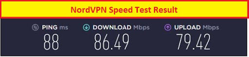 nord vpn speed test for iQIYI