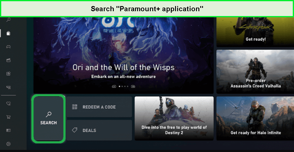 search-paramount-plus-app-on-xbox-in-canada