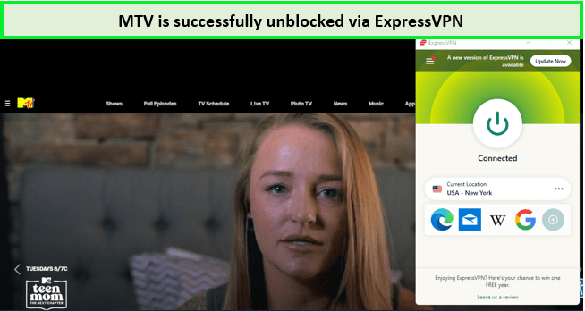 Unbock MTV with ExpressVPN