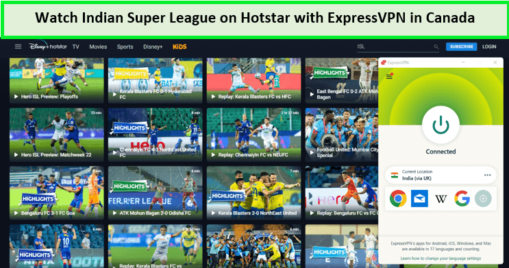 How to Watch Indian Super League on Hotstar in Canada in 2023?