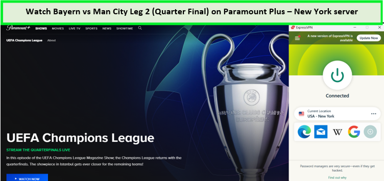 How to Watch Bayern vs. Man City Leg 2 (Quarter Final) on Paramount Plus in Canada