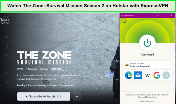How to Watch The Zone: Survival Mission Season 2 in Canada on Hotstar