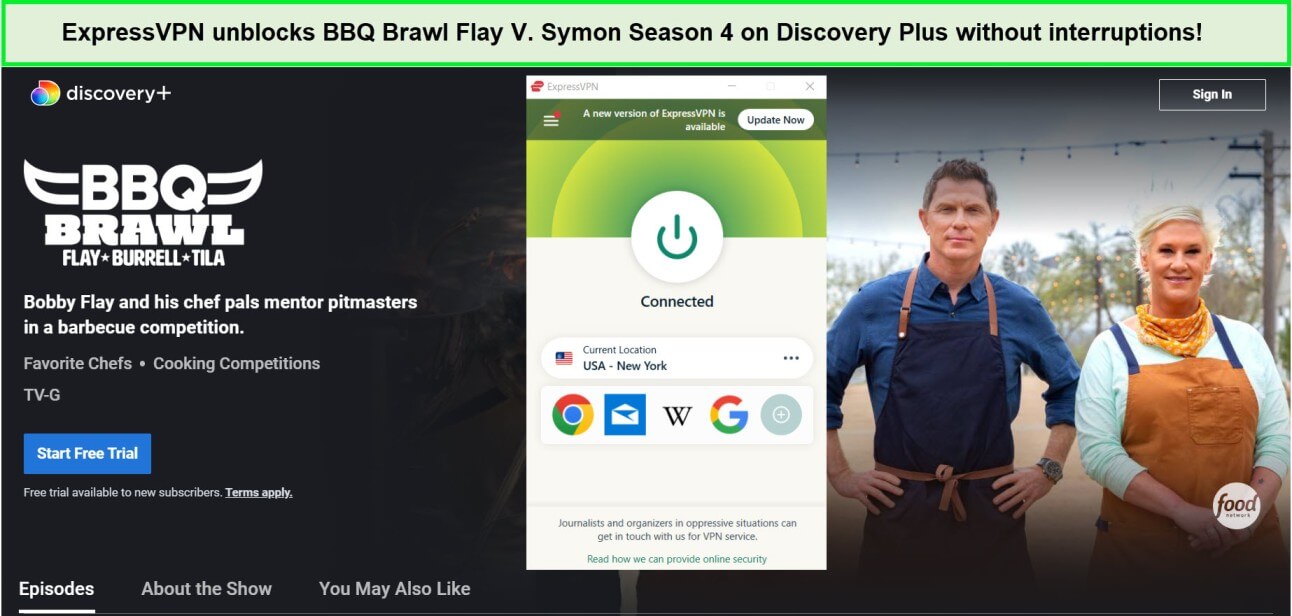 How To Watch BBQ Brawl: Flay V. Symon Season 4 in Canada On Discovery+?