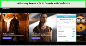 Unblocking-peacoak-tv-with-Surfshark-in-Canada