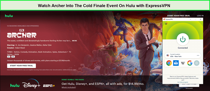 How to Watch Archer Into The Cold Finale Event in Canada on Hulu – [Time Saving Method]