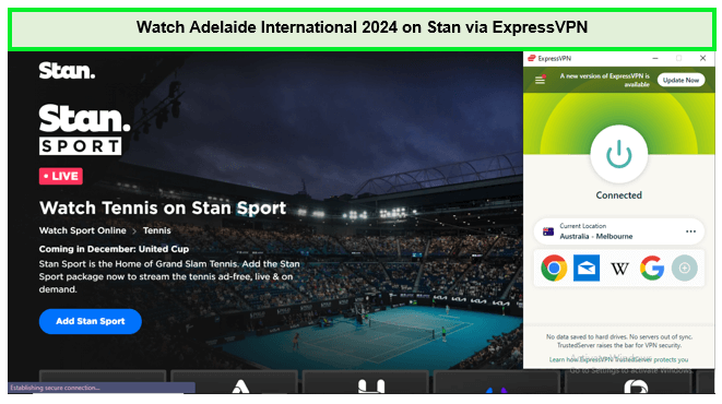 How to Watch Adelaide International 2024 in Canada on Stan