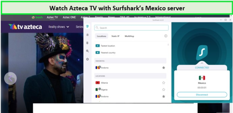 watch-azteca-tv-in-canada-with-surfshark